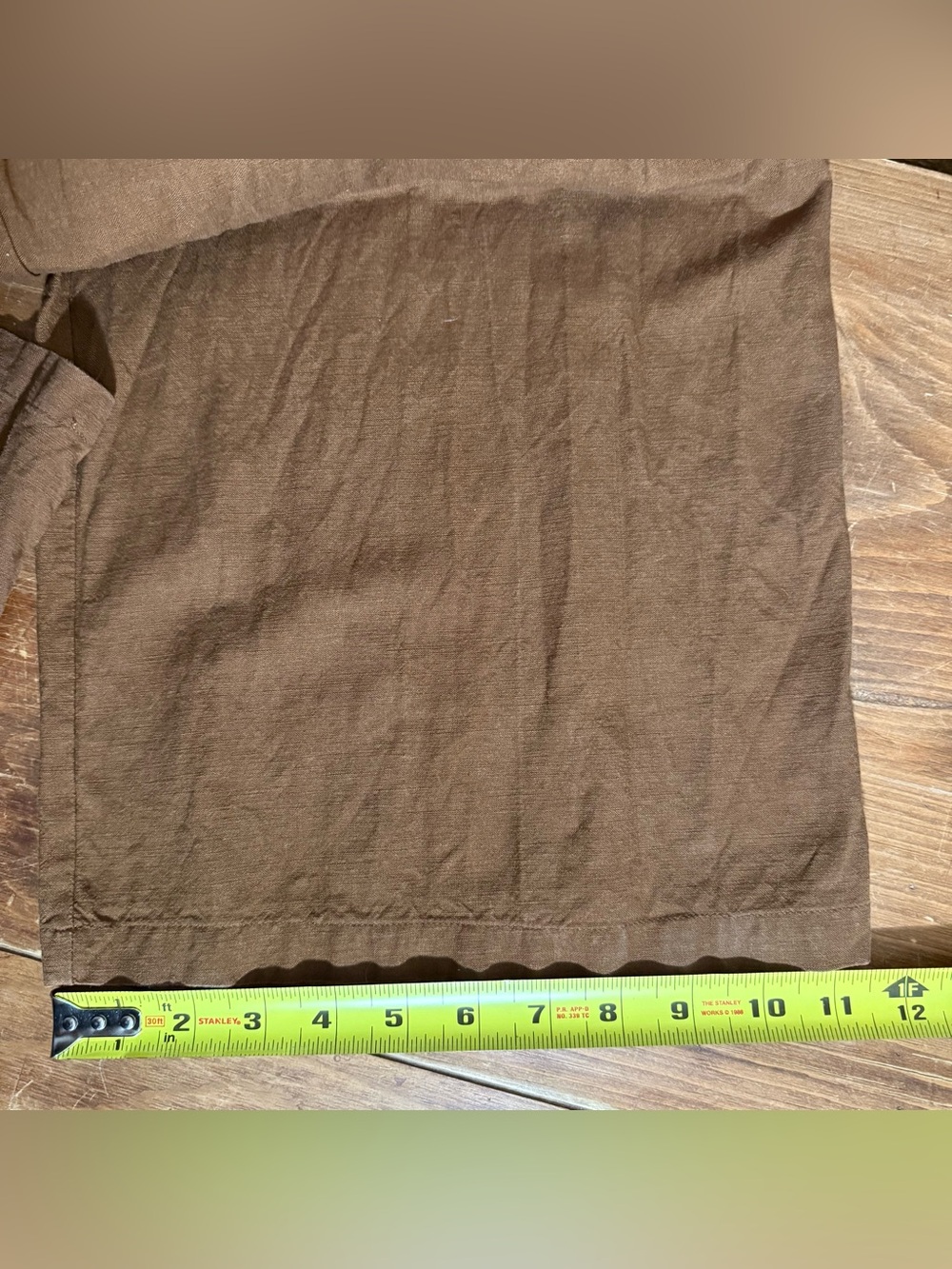 Lioness Women's La Quinta Pant, Cognac, Brown, Large, Linen Blend - Picture 9 of 9